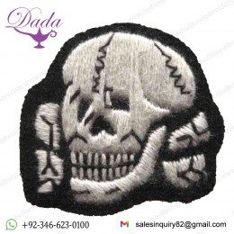 SS TOTENKOPF CAP BADGE CLOTH