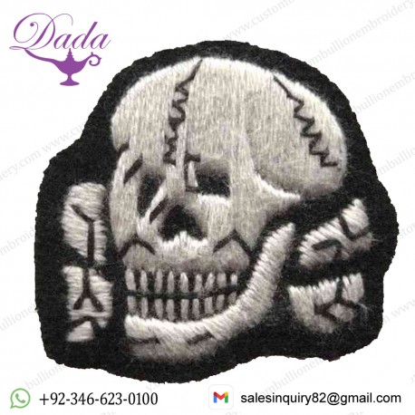 SS TOTENKOPF CAP BADGE CLOTH