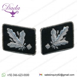 SS Gruppenfhrer (type 2) collar tabs set hand embroidered