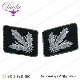 SS Brigadefuhrer collar tabs set hand embroidered