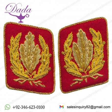 Sa Stabschef Ernst Röhm Hand Embroidered Collar Tabs