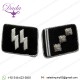 Ss Obersturmfuhrer Collar Tabs