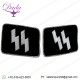 Ss Officers Double Runic Collar Tabs