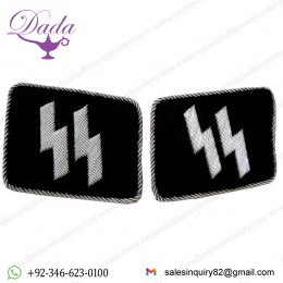 Ss Officers Double Runic Collar Tabs