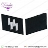 Ss Runes Em Collar Tabs Set, Narrow Gap On Runes