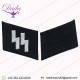 Ss Runes Em Collar Tabs Set, Type 2