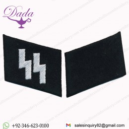 Ss Runes Em Collar Tabs Set, Type 2