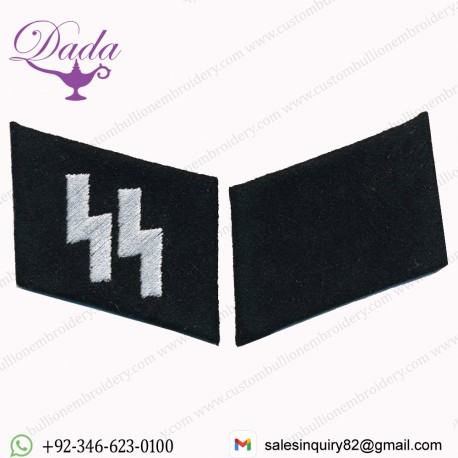 Ss Runes Em Collar Tabs Set, Type 2