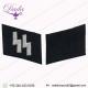 Ss Runes Officers Collar Tabs Set, Type 2