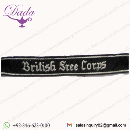 British Free corps cuff title