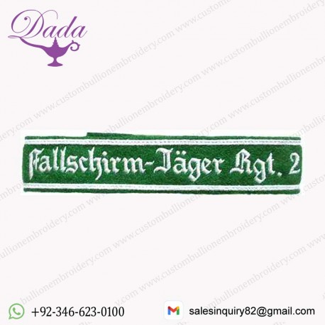 Fallschirmjager enlisted mans cuff title