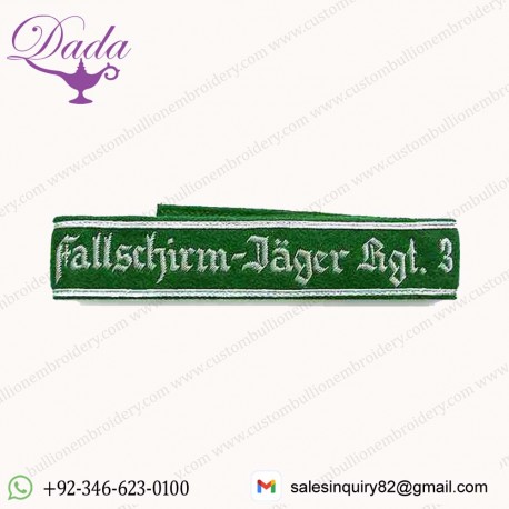 Fallschirmjager officer cuff title regiment 3