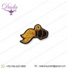 Black And Gold Aquarius Zodiac Brooch