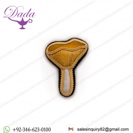 Chanterelle Mushroom Brooch