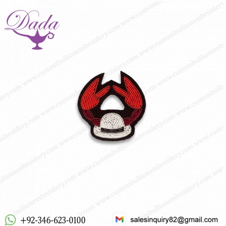 Dada Club Hand Embroidered Brooch