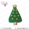 Embroidered Christmas Tree Design Badge Brooch