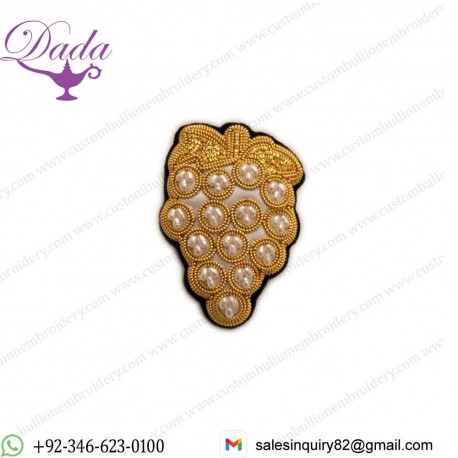 Grape Vine Pearl Brooch