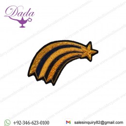 Halley Comet Hand Embroidered Brooch