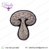 Hand Embroidered Button Mushroom Brooch