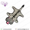 Hand Embroidered Tiger Skin Brooch