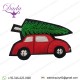 Hand Embroidery Christmas Tree Car Badges Brooches Pin