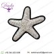 Hand-embroidered Seastar Brooch Pin Sliver