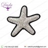 Hand-embroidered Seastar Brooch Pin Sliver