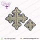 Greek Liturgic Crosses Set Completely Handmade Bullion Wire
