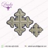 Greek Liturgic Crosses Set Completely Handmade Bullion Wire