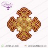 Greek Liturgical Embroidered Gold Cross Applique