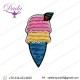 Ice Cream Hand-embroidered Brooch Pin