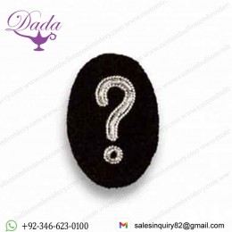 Interrogation Bullion wire Brosche