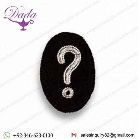 Interrogation Bullion wire Brosche