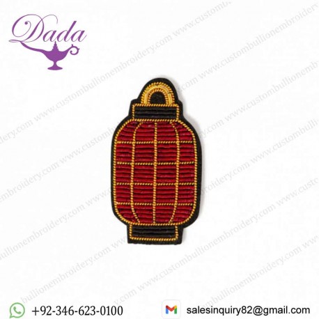 Lantern Bullion Wire Brooches