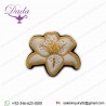 Lily Flower Pearl Bullion Wire Brooches