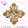 Hand Embroidered Greek Liturgical Gold Cross Applique For Vestments