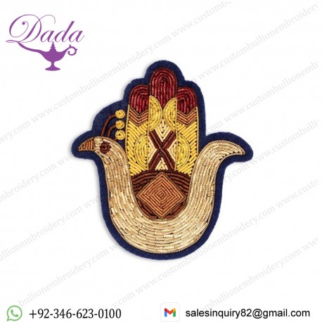 Main De Fatma Hand Embroidered Hair Clip