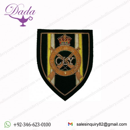 County Of London Yeomanry Blazer Badge, Wire