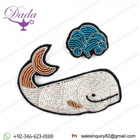 Whale Shape Design Clothing Bag Hat Patch