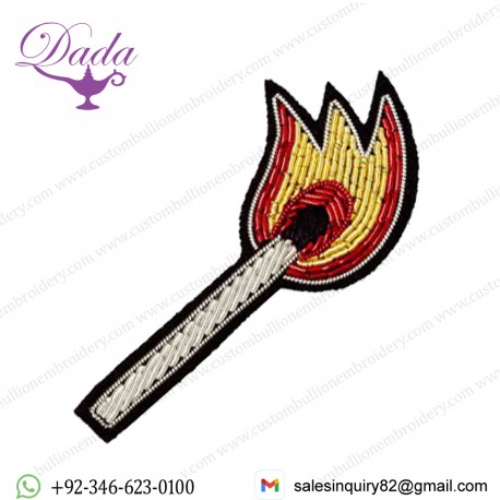 Bullion Wired Brooch Match