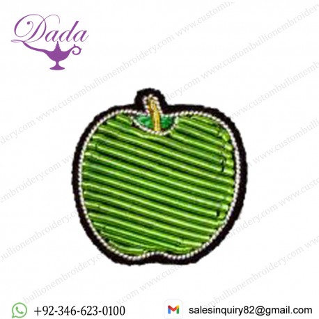 Bullion Wired Brosche Apple