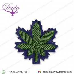 Bullion Wired Brosche Canabis