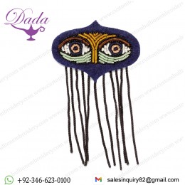 Bullion Wired Brosche Fatmas Eyes