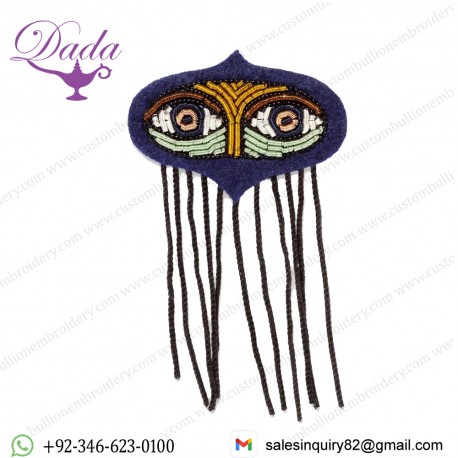 Bullion Wired Brosche Fatmas Eyes