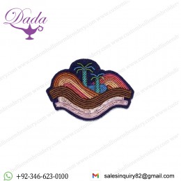 Embroidered Brooch Atlas Dunes