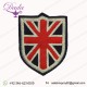 UK Badge Handmade sewn on navy felt