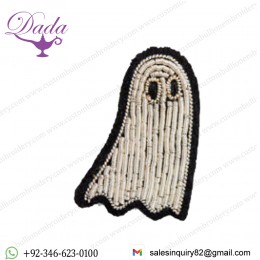 Fashion Creative White and Black Ghost Brooch