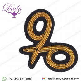 Gold Metallic Thread Embroidery Scissors brooch