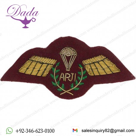 APJI Gold On PARA Maroon Badge