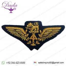 Bullion embroidered wings badges